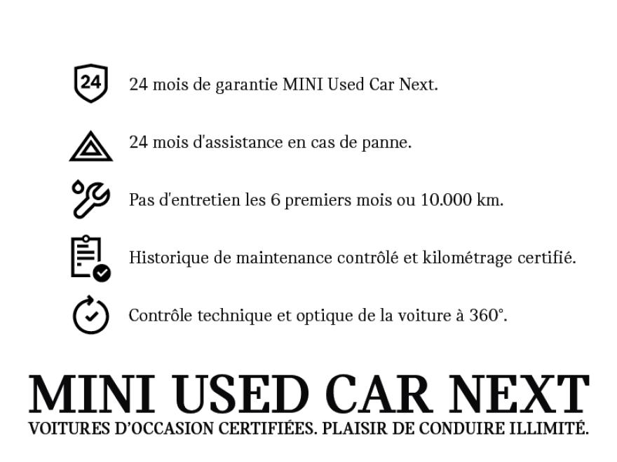 &lt;p&gt;&amp;nbsp;&lt;/p&gt;
&lt;p&gt;&lt;span&gt;01CB&lt;/span&gt;&amp;nbsp;&lt;span&gt;Etendue des mesures CO2&lt;/span&gt;&lt;/p&gt;
&lt;p&gt;&lt;span&gt;01DF&lt;/span&gt;&amp;nbsp;&lt;span&gt;Norme antipollution EU6 rde II&lt;/span&gt;&lt;/p&gt;
&lt;p&gt;&lt;span&gt;01DZ&lt;/span&gt;&amp;nbsp;&lt;span&gt;Fournitures suppl&amp;eacute;mentaires&lt;/span&gt;&lt;/p&gt;
&lt;p&gt;&lt;span&gt;0230&lt;/span&gt;&amp;nbsp;&lt;span&gt;Paquet suppl&amp;eacute;m. selon EU&lt;/span&gt;&lt;/p&gt;
&lt;p&gt;&lt;span&gt;0249&lt;/span&gt;&amp;nbsp;&lt;span&gt;Volant multifonctions&lt;/span&gt;&lt;/p&gt;
&lt;p&gt;&lt;span&gt;0255&lt;/span&gt;&amp;nbsp;&lt;span&gt;Volant sport en cuir&lt;/span&gt;&lt;/p&gt;
&lt;p&gt;&lt;span&gt;02GZ&lt;/span&gt;&amp;nbsp;&lt;span&gt;Roue all. MINI Victory Spoke noire&lt;/span&gt;&lt;/p&gt;
&lt;p&gt;&lt;span&gt;02PA&lt;/span&gt;&amp;nbsp;&lt;span&gt;Antivol de vis de roue&lt;/span&gt;&lt;/p&gt;
&lt;p&gt;&lt;span&gt;02TF&lt;/span&gt;&amp;nbsp;&lt;span&gt;Steptronic av.bo&amp;icirc;te de vit.double embr.&lt;/span&gt;&lt;/p&gt;
&lt;p&gt;&lt;span&gt;02VB&lt;/span&gt;&amp;nbsp;&lt;span&gt;Avertisseur de crevaison&lt;/span&gt;&lt;/p&gt;
&lt;p&gt;&lt;span&gt;0313&lt;/span&gt;&amp;nbsp;&lt;span&gt;R&amp;eacute;troviseur ext&amp;eacute;rieur rabattable&lt;/span&gt;&lt;/p&gt;
&lt;p&gt;&lt;span&gt;0322&lt;/span&gt;&amp;nbsp;&lt;span&gt;Acc&amp;egrave;s confort&lt;/span&gt;&lt;/p&gt;
&lt;p&gt;&lt;span&gt;0387&lt;/span&gt;&amp;nbsp;&lt;span&gt;D&amp;eacute;flecteur d&apos;air&lt;/span&gt;&lt;/p&gt;
&lt;p&gt;&lt;span&gt;03AB&lt;/span&gt;&amp;nbsp;&lt;span&gt;Cache de retroviseur peint&lt;/span&gt;&lt;/p&gt;
&lt;p&gt;&lt;span&gt;03AG&lt;/span&gt;&amp;nbsp;&lt;span&gt;Cam&amp;eacute;ra de recul&lt;/span&gt;&lt;/p&gt;
&lt;p&gt;&lt;span&gt;0423&lt;/span&gt;&amp;nbsp;&lt;span&gt;Tapis de sol Velours&lt;/span&gt;&lt;/p&gt;
&lt;p&gt;&lt;span&gt;0431&lt;/span&gt;&amp;nbsp;&lt;span&gt;R&amp;eacute;troviseur int&amp;eacute;rieur jour/nuit automat.&lt;/span&gt;&lt;/p&gt;
&lt;p&gt;&lt;span&gt;0450&lt;/span&gt;&amp;nbsp;&lt;span&gt;R&amp;eacute;glage en hauteur du si&amp;egrave;ge passager avant&lt;/span&gt;&lt;/p&gt;
&lt;p&gt;&lt;span&gt;0470&lt;/span&gt;&amp;nbsp;&lt;span&gt;Syst&amp;egrave;me Isofix&lt;/span&gt;&lt;/p&gt;
&lt;p&gt;&lt;span&gt;0473&lt;/span&gt;&amp;nbsp;&lt;span&gt;Accoudoir avant&lt;/span&gt;&lt;/p&gt;
&lt;p&gt;&lt;span&gt;0481&lt;/span&gt;&amp;nbsp;&lt;span&gt;Si&amp;egrave;ge sport&lt;/span&gt;&lt;/p&gt;
&lt;p&gt;&lt;span&gt;0493&lt;/span&gt;&amp;nbsp;&lt;span&gt;Kit rangement&lt;/span&gt;&lt;/p&gt;
&lt;p&gt;&lt;span&gt;0494&lt;/span&gt;&amp;nbsp;&lt;span&gt;Chauffage de si&amp;egrave;ge conducteur/passager&lt;/span&gt;&lt;/p&gt;
&lt;p&gt;&lt;span&gt;04BD&lt;/span&gt;&amp;nbsp;&lt;span&gt;Surface int&amp;eacute;rieure Piano Black&lt;/span&gt;&lt;/p&gt;
&lt;p&gt;&lt;span&gt;04NE&lt;/span&gt;&amp;nbsp;&lt;span&gt;Chauffage des gaz blow-by&lt;/span&gt;&lt;/p&gt;
&lt;p&gt;&lt;span&gt;04UR&lt;/span&gt;&amp;nbsp;&lt;span&gt;Eclairage int&amp;eacute;rieur d&apos;ambiance&lt;/span&gt;&lt;/p&gt;
&lt;p&gt;&lt;span&gt;04VA&lt;/span&gt;&amp;nbsp;&lt;span&gt;MINI Driving Modes&lt;/span&gt;&lt;/p&gt;
&lt;p&gt;&lt;span&gt;0521&lt;/span&gt;&amp;nbsp;&lt;span&gt;D&amp;eacute;tecteur de pluie&lt;/span&gt;&lt;/p&gt;
&lt;p&gt;&lt;span&gt;0534&lt;/span&gt;&amp;nbsp;&lt;span&gt;Climatiseur automatique&lt;/span&gt;&lt;/p&gt;
&lt;p&gt;&lt;span&gt;0544&lt;/span&gt;&amp;nbsp;&lt;span&gt;R&amp;eacute;gulateur de vitesse avec fonction de freinage&lt;/span&gt;&lt;/p&gt;
&lt;p&gt;&lt;span&gt;0548&lt;/span&gt;&amp;nbsp;&lt;span&gt;Tachym&amp;egrave;tre kilom&amp;eacute;trique&lt;/span&gt;&lt;/p&gt;
&lt;p&gt;&lt;span&gt;0550&lt;/span&gt;&amp;nbsp;&lt;span&gt;Ordinateur de bord&lt;/span&gt;&lt;/p&gt;
&lt;p&gt;&lt;span&gt;0563&lt;/span&gt;&amp;nbsp;&lt;span&gt;Kit &amp;eacute;clairage&lt;/span&gt;&lt;/p&gt;
&lt;p&gt;&lt;span&gt;05A2&lt;/span&gt;&amp;nbsp;&lt;span&gt;Projecteur LED&lt;/span&gt;&lt;/p&gt;
&lt;p&gt;&lt;span&gt;05AA&lt;/span&gt;&amp;nbsp;&lt;span&gt;Feu antibrouillard arriere&lt;/span&gt;&lt;/p&gt;
&lt;p&gt;&lt;span&gt;05AS&lt;/span&gt;&amp;nbsp;&lt;span&gt;Driving Assistant&lt;/span&gt;&lt;/p&gt;
&lt;p&gt;&lt;span&gt;05DP&lt;/span&gt;&amp;nbsp;&lt;span&gt;Aide au stationnement Park Assist&lt;/span&gt;&lt;/p&gt;
&lt;p&gt;&lt;span&gt;05GE&lt;/span&gt;&amp;nbsp;&lt;span&gt;Flexible CarSharing Preparation&lt;/span&gt;&lt;/p&gt;
&lt;p&gt;&lt;span&gt;0654&lt;/span&gt;&amp;nbsp;&lt;span&gt;Tuner DAB&lt;/span&gt;&lt;/p&gt;
&lt;p&gt;&lt;span&gt;0674&lt;/span&gt;&amp;nbsp;&lt;span&gt;Syst&amp;egrave;me Hi-Fi Harman Kardon&lt;/span&gt;&lt;/p&gt;
&lt;p&gt;&lt;span&gt;06AC&lt;/span&gt;&amp;nbsp;&lt;span&gt;Appel de d&amp;eacute;tresse intelligent&lt;/span&gt;&lt;/p&gt;
&lt;p&gt;&lt;span&gt;06AD&lt;/span&gt;&amp;nbsp;&lt;span&gt;Affichage t&amp;ecirc;te haute MINI&lt;/span&gt;&lt;/p&gt;
&lt;p&gt;&lt;span&gt;06AE&lt;/span&gt;&amp;nbsp;&lt;span&gt;Teleservices&lt;/span&gt;&lt;/p&gt;
&lt;p&gt;&lt;span&gt;06AK&lt;/span&gt;&amp;nbsp;&lt;span&gt;Connected Drive Services&lt;/span&gt;&lt;/p&gt;
&lt;p&gt;&lt;span&gt;06AM&lt;/span&gt;&amp;nbsp;&lt;span&gt;Real-Time Traffic Information&lt;/span&gt;&lt;/p&gt;
&lt;p&gt;&lt;span&gt;06AP&lt;/span&gt;&amp;nbsp;&lt;span&gt;Remote Services&lt;/span&gt;&lt;/p&gt;
&lt;p&gt;&lt;span&gt;06CP&lt;/span&gt;&amp;nbsp;&lt;span&gt;Pr&amp;eacute;paration Apple CarPlay&lt;/span&gt;&lt;/p&gt;
&lt;p&gt;&lt;span&gt;06FP&lt;/span&gt;&amp;nbsp;&lt;span&gt;Radio MINI Visual Boost&lt;/span&gt;&lt;/p&gt;
&lt;p&gt;&lt;span&gt;06NM&lt;/span&gt;&amp;nbsp;&lt;span&gt;MINI Connected&lt;/span&gt;&lt;/p&gt;
&lt;p&gt;&lt;span&gt;06NT&lt;/span&gt;&amp;nbsp;&lt;span&gt;MINI Connected XL&lt;/span&gt;&lt;/p&gt;
&lt;p&gt;&lt;span&gt;06NW&lt;/span&gt;&amp;nbsp;&lt;span&gt;T&amp;eacute;l&amp;eacute;phonie avec recharge sans fil&lt;/span&gt;&lt;/p&gt;
&lt;p&gt;&lt;span&gt;06UM&lt;/span&gt;&amp;nbsp;&lt;span&gt;Syst&amp;egrave;me de navigation MINI&lt;/span&gt;&lt;/p&gt;
&lt;p&gt;&lt;span&gt;06WB&lt;/span&gt;&amp;nbsp;&lt;span&gt;Combin&amp;eacute; d&apos;instruments multifonctions&lt;/span&gt;&lt;/p&gt;
&lt;p&gt;&lt;span&gt;0785&lt;/span&gt;&amp;nbsp;&lt;span&gt;Clignotants blancs&lt;/span&gt;&lt;/p&gt;
&lt;p&gt;&lt;span&gt;07EA&lt;/span&gt;&amp;nbsp;&lt;span&gt;Classic Trim&lt;/span&gt;&lt;/p&gt;
&lt;p&gt;&lt;span&gt;08KA&lt;/span&gt;&amp;nbsp;&lt;span&gt;Interv.vidange d&apos;huile 24 mois/30&amp;nbsp;000 km&lt;/span&gt;&lt;/p&gt;
&lt;p&gt;&lt;span&gt;08R9&lt;/span&gt;&amp;nbsp;&lt;span&gt;Fluide frigorig&amp;egrave;ne R1234yf&lt;/span&gt;&lt;/p&gt;
&lt;p&gt;&lt;span&gt;08S3&lt;/span&gt;&amp;nbsp;&lt;span&gt;Verrouillage automatique au d&amp;eacute;marrage&lt;/span&gt;&lt;/p&gt;
&lt;p&gt;&lt;span&gt;08TF&lt;/span&gt;&amp;nbsp;&lt;span&gt;Protection pi&amp;eacute;tons active&lt;/span&gt;&lt;/p&gt;
&lt;p&gt;&lt;span&gt;09PA&lt;/span&gt;&amp;nbsp;&lt;span&gt;Pack Premium Plus&lt;/span&gt;&lt;/p&gt;
&lt;p&gt;&lt;span&gt;E070&lt;/span&gt;&amp;nbsp;&lt;span&gt;Batterie de 70 Ah&lt;/span&gt;&lt;/p&gt;
&lt;p&gt;&lt;span&gt;ECSM&lt;/span&gt;&amp;nbsp;&lt;span&gt;Suppression module Car Sharing&lt;/span&gt;&lt;/p&gt;
&lt;p&gt;&lt;span&gt;LEDE&lt;/span&gt;&amp;nbsp;&lt;span&gt;Equipement cuir&lt;/span&gt;&lt;/p&gt;
&lt;p&gt;&amp;nbsp;&lt;/p&gt;
&lt;p&gt;&amp;nbsp;&lt;/p&gt;